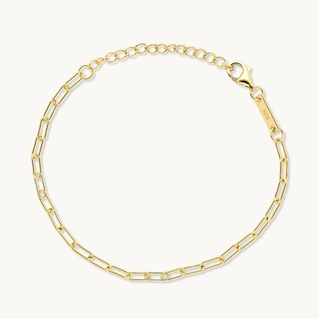 Mini Paperclip Chain Bracelet