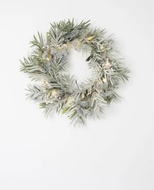 Native Wreath with Berries Frosty 50cm