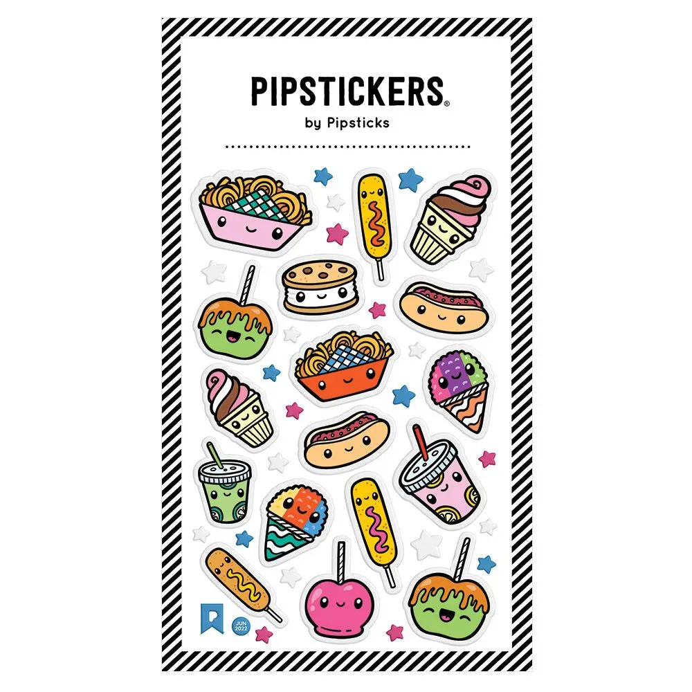 puffy carnival treats sticker pack