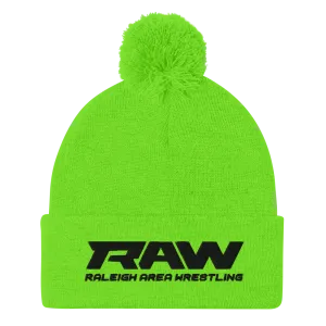 RAW Pom-Pom Beanie