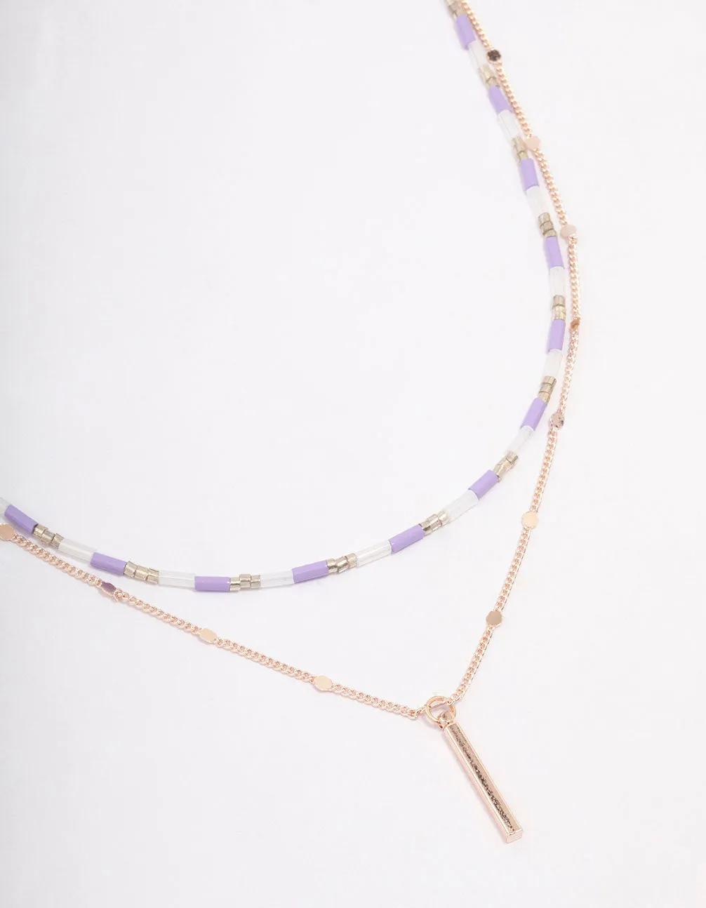 Rose Gold Layered Necklace