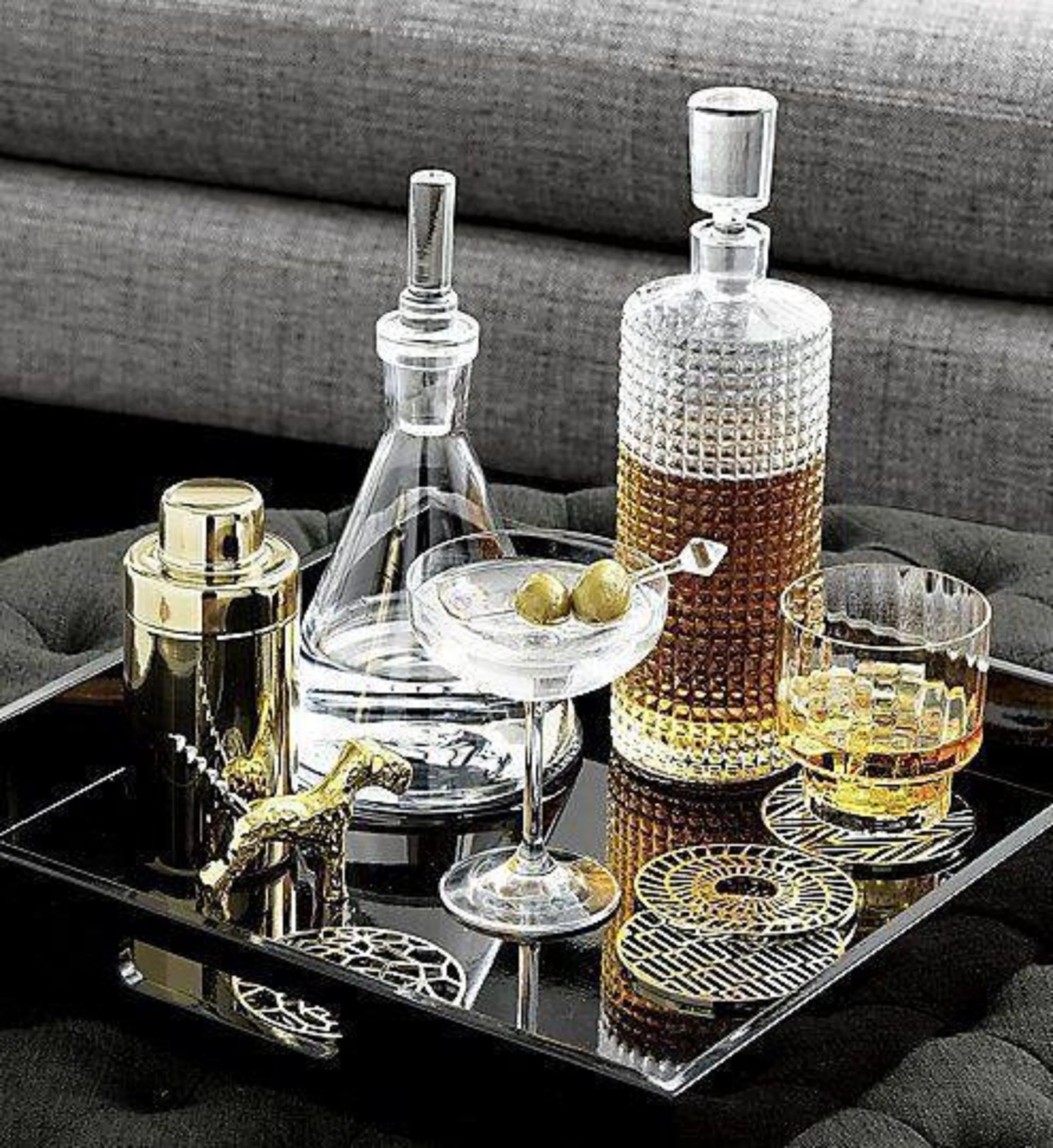 Rum Whisky Decanter with Glass