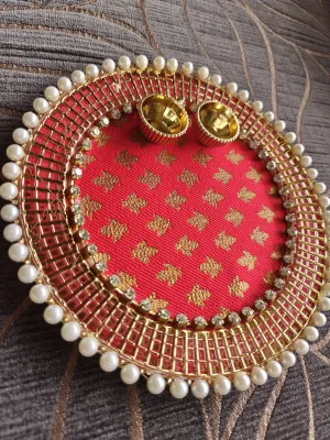 Sindoor Red Pooja Thali - Accessory