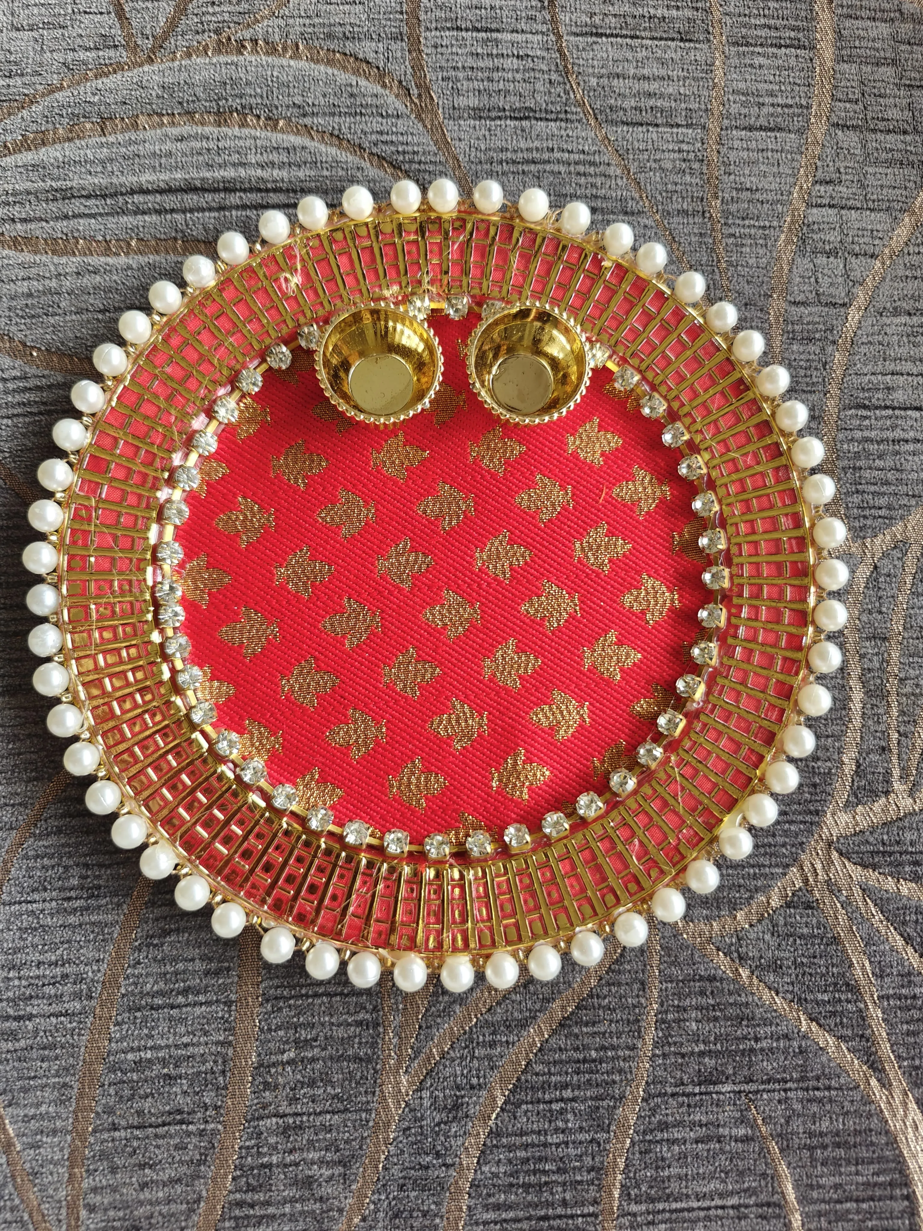 Sindoor Red Pooja Thali - Accessory