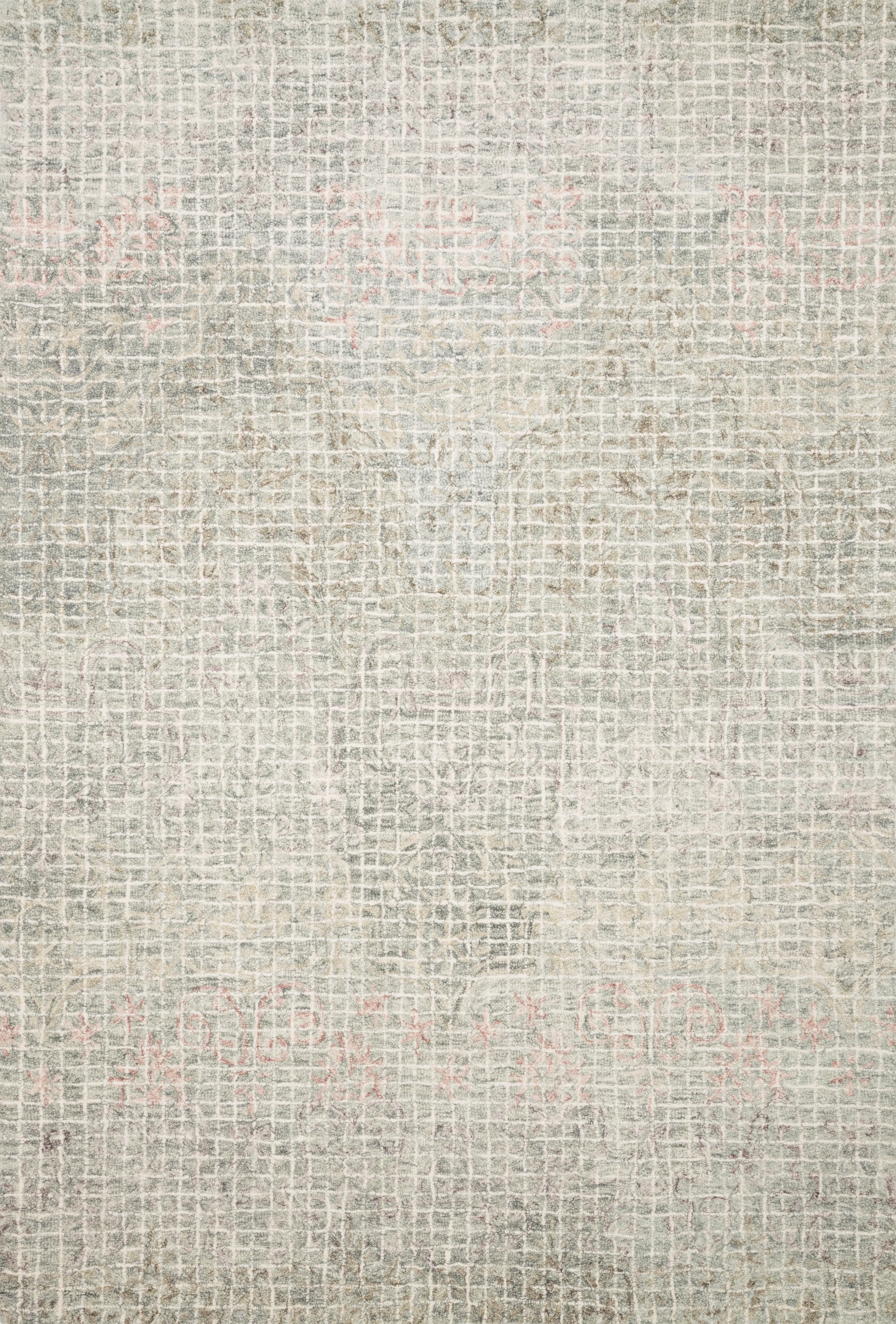 Tatum Rug in Grey & Blush