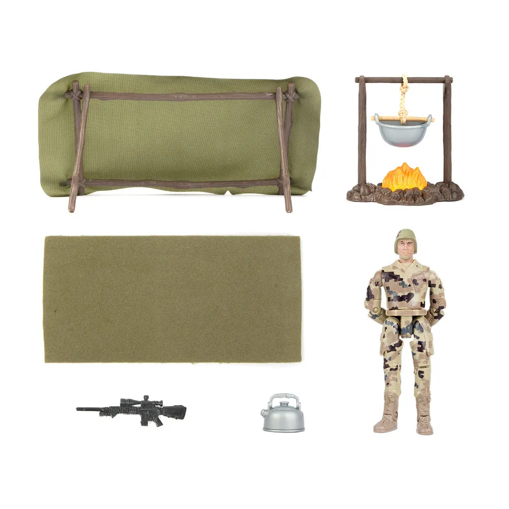 World Peacekeepers Figure And Accessories - Camp Fire